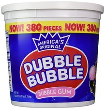 Dubble Bubble Tub, Original Flavor, 380-Count, 380 Count (Pack of 1), Pink