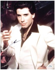 John Travolta Signed Autographed 11x14 Saturday Night Fever Photo ACOA