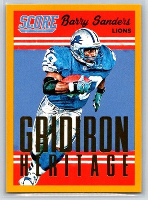 2015 Score #12 Barry Sanders Gridiron Heritage Red
