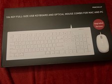 LOT OF 10 - MACALLY MKEYXU2 - USB Wired Keybo...