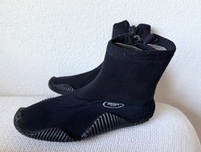 Dacor Deep Sea Scuba Diving Boots 7 M US Zip up Black Booties Shoes