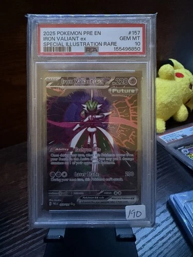 Iron Valiant ex 157/131 SV Prismatic Evolutions SIR Holo EN 2025 PSA 10