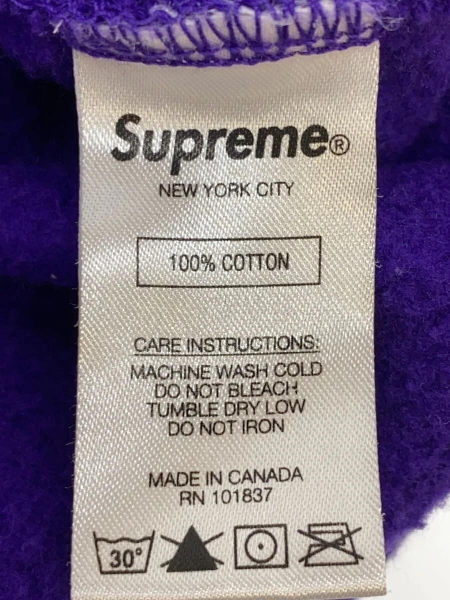 Felpa Supreme con cappuccio M cotone viola usata