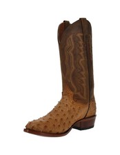 Dan Post Western Boots Mens Gehrig Ostrich Leather Saddle DP3077