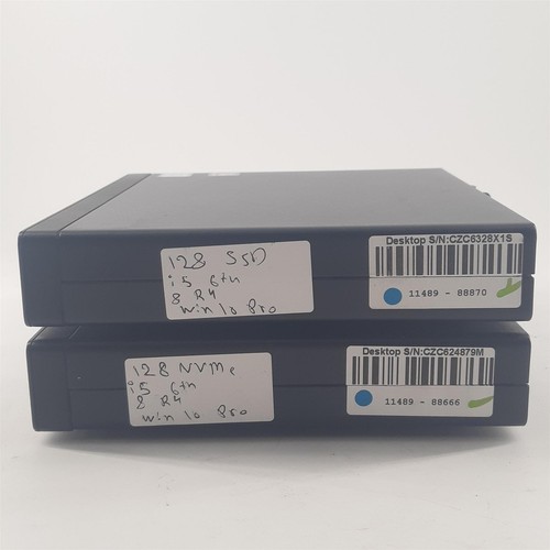i5 HP Mini Desktop PC's Job Lot of 2 EliteDesk 800 G2 i5-6500T 8GB RAM 128GB SSD - Picture 6 of 10