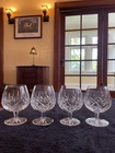 Set Of 4 Vintage Waterford LISMORE 5 1/8" BRANDY SNIFTER Glass Crystal Ireland