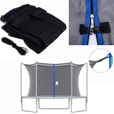 12ft-15ft Round Trampoline Enclosure Safety Net Replacement for 6/8 Poles Fence
