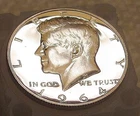 1964 Kennedy   CAMEO Proof 90% Silver  ~   Blazing Luster #606 -12