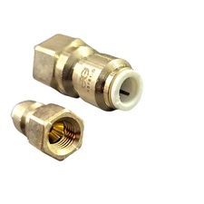 John Guest MI4508F4SLF Female Flare Connector, 1/4" OD x 1/4" Female Flare 1-PK