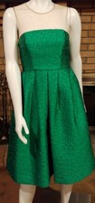 P.A.R.O.S.H. Green Jacquard Illusion Neckline...