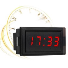 Runde Einbau Elektronische Uhr DC 4,5V-30V 12...
