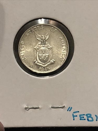 Moneda de plata de 10 centavos de Filipinas 1945 d “feb137” administración de Estados Unidos - Imagen 16 de 19