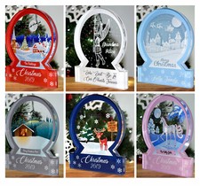 Personalised Snow Globe Themed Ornament, Great Festive Gift Decoration Idea