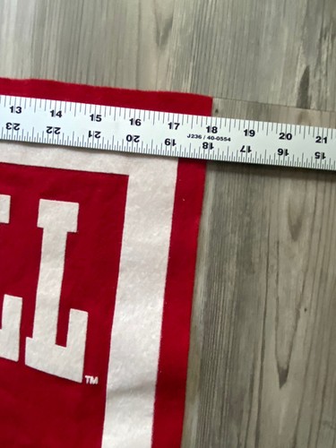 Vintage Felt Cornell Big Red Bear Garden Flag Pennant - 第 4/6 張圖片