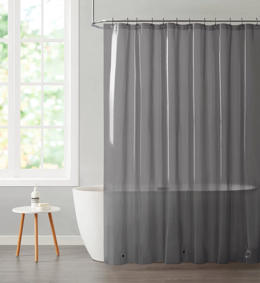 Kate Aurora Transparent 6 Gauge Non-Toxic PEVA Shower Curtain - Assorted Colors - Image 4 of 4