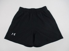 Under Armour Shorts Boys Size Large Black Athletic Gym Casual Drawstring Lined