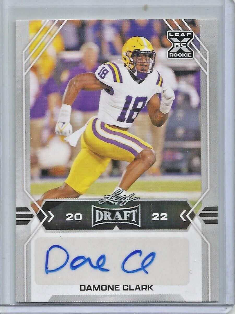 Damone Clark 2022 Leaf Draft Autograph Rookie | eBay