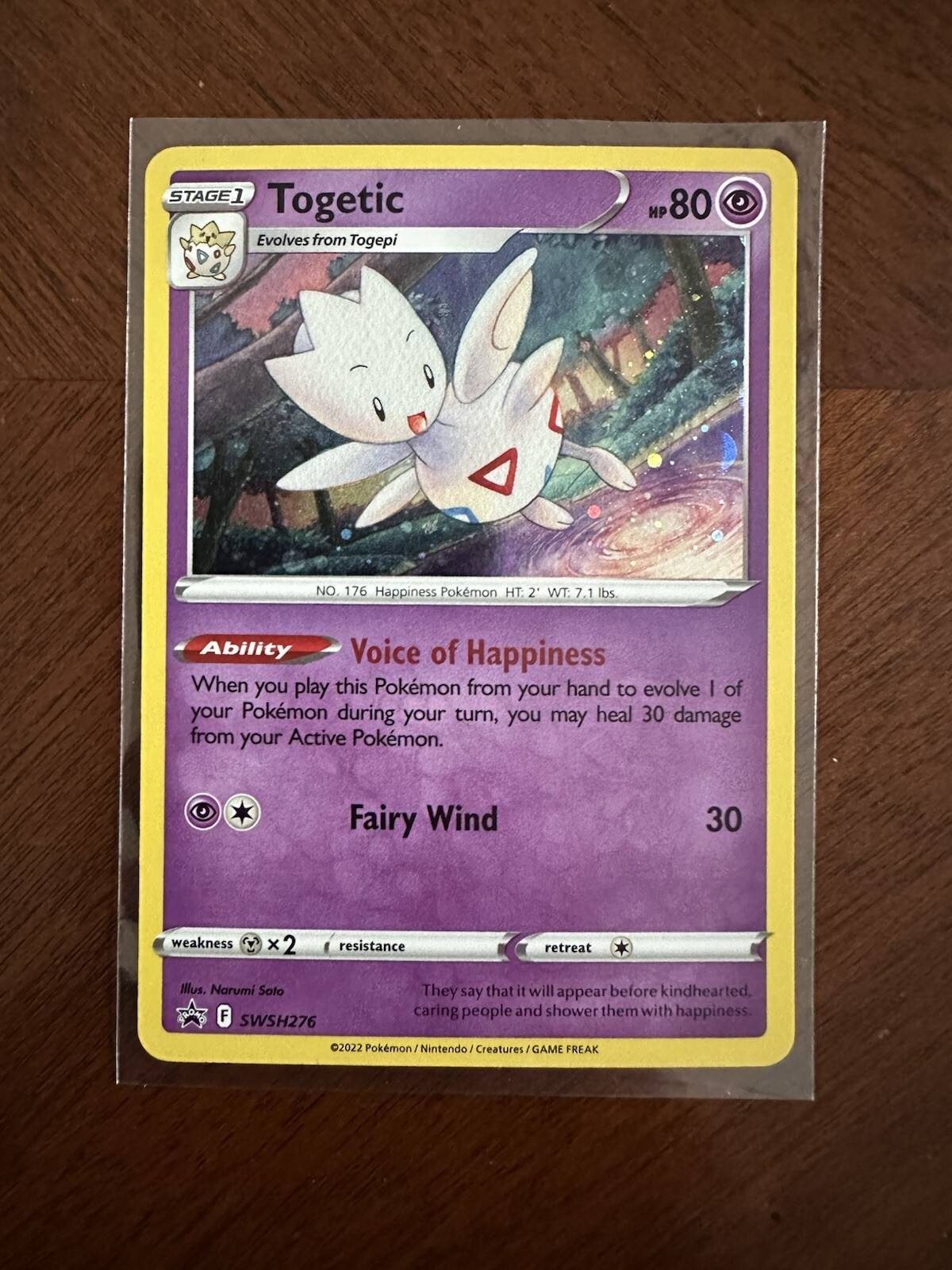 Pokémon TCG Togetic SWSH Black Star Promos SWSH276 Holo Promo