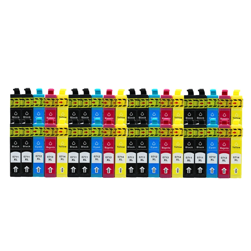 40x Kompatibel Druckpatronen Für Epson T0711 T0712 T0713 T0714 (Multipack T0715) - Bild 2 von 4