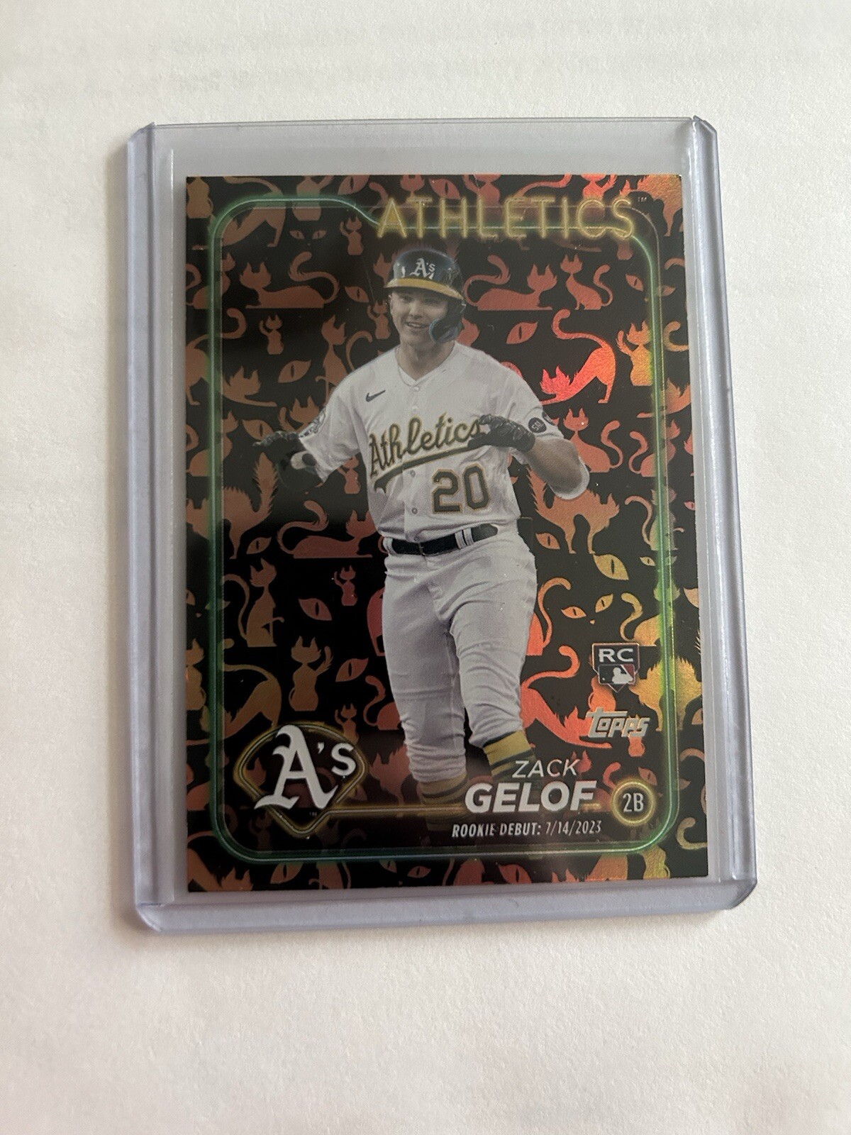 Zack Gelof 2024 Topps Update Black Cat SSP /10 RC Rookie Debut US131