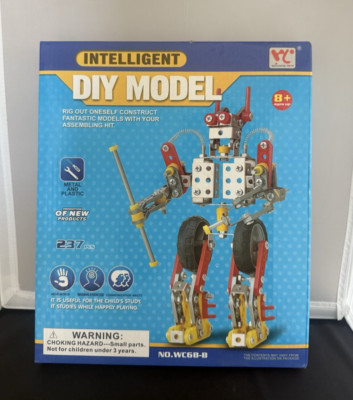 Intelligent DIY Robot Educational Toy 237 Piece Kit-Steel & Plastic  (B1)