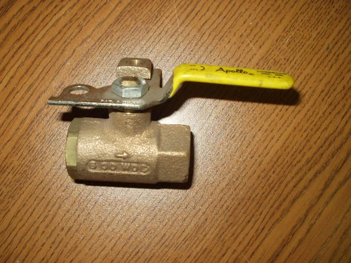 1/4'' NPT Apollo LP Gas Bronze Threaded End Ball valve With lock out