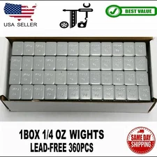 8 BOXES 1/4oz GREY WHEEL WEIGHTS STICK-ON ADHESIVE TAPE  LEAD-FREE 2880PCS