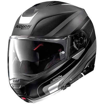 Nolan Motorrad Klapphelm XL - N100-5 Orbiter N-Com 67 Flat Lava Grey