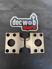 Kawasaki KX250 1999 Docwob Light Bronze Billet Rear axle chain adjuster blocks