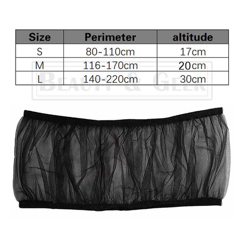 Shell Skirt Mesh Cover Pet Bird Cage Guard Nylon Net Seed Catcher S-L Black NEW - Picture 6 of 7