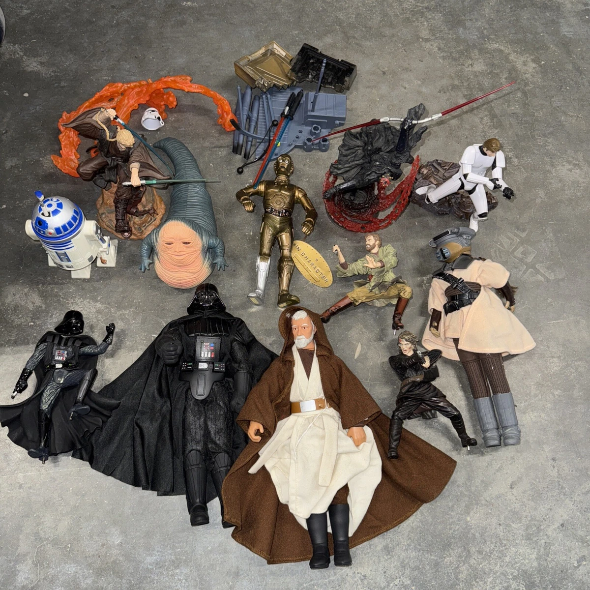 Lot 11 Figurines star wars kenner Deluxe Collector 1995/96/98/2000