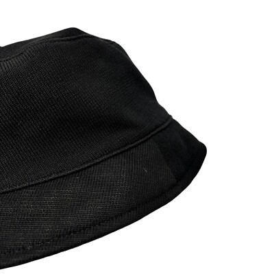 CHANEL Sport Vintage Big CC Logo Bucket Hat #M Accessory Black