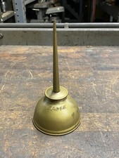 Vintage Eagle Thumb Pump Oil Can Made In USA 3-1/2" Diameter Base