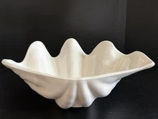 Set of Two Plastic Clam Shell Serving Bowls or Individual Salad Bowls