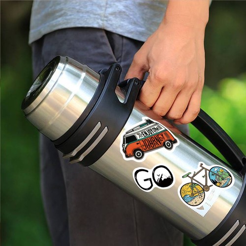 100 Outdoor Camping Vinyl Decal Graffiti Sticker Bomb Skate Laptop Guitar UK NEW - Picture 12 of 13