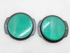 Green Reflector Pair Black Bezel For Willys Jeep M38 Mi5iai M35 M37 Jeep Truck Green Reflector Pair Black Bezel For Willys Jeep M38 Mi5iai M35 M37 Jeep Truck
