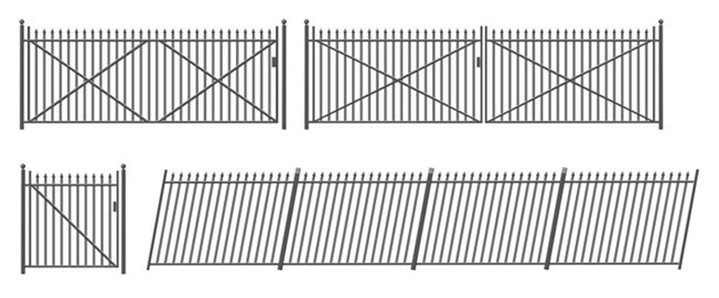 Ratio 435 GWR Black Spear Fencing Model Railway OO Gauge 1:76 Scale Plastic (JM)