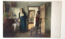 Artist card Adolf Echtler  leaving  visual arts to Leipzig 1930 #96 Vintage PC