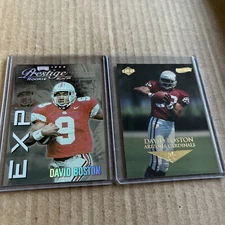 DAVID BOSTON 1999 Edge 1st Place GOLD #151 & Prestige EXP FOIL SP #33 Cards (b5)