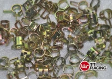 40pc ID 12mm 1/2" Spring Band Clip Action Fuel Silicone Vacuum Hose Clamp New