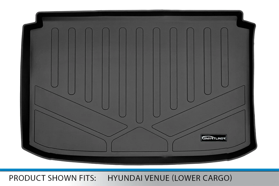 SMARTLINER Custom Fit Cargo Trunk Liner 2020-2025 Hyundai Venue (Lower Position) Foto 3 de 4