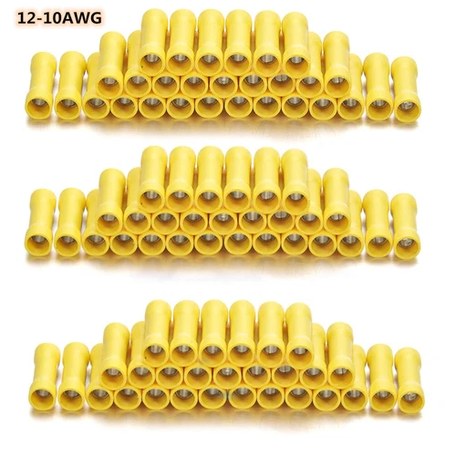 PVC Stoßverbinder Isoliert 0,1 - 6,0 mm² Kabelverbinder Quetsch Verbinder - Bild 12 von 12