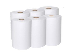 Premium Roll Paper Center Pull Hand Towel 7.5" x 600ft, 2.5" Core, White, 6/CASE