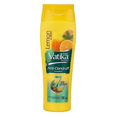 Dabur Vatika Ayurvedic Natural Shampoo 180 ml Anti Dandruff Healthy hair Rosemer