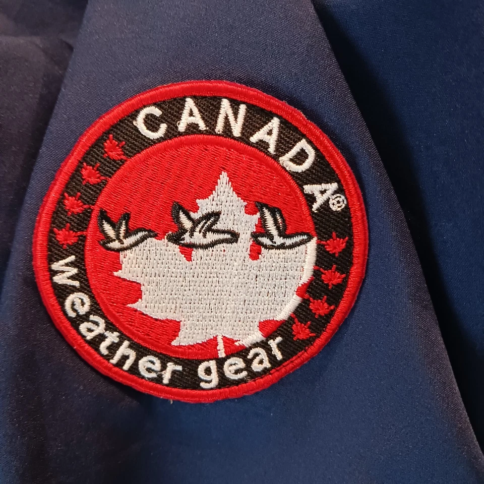 CASACO CANADÁ WEATHERGEAR AZUL TAMANHO 3X-CONCHA IMPERMEÁVEL- NOVO - Imagem 4 de 4