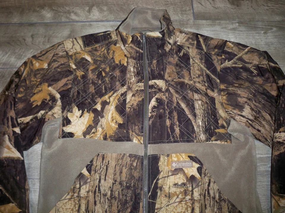 Columbia Timberwolf Camuflaje Trabajo Caza Impermeable Hombre Chaqueta Talla Pequeña Foto 2 de 4