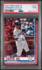 2019 TOPPS UPDATE MOTHER'S DAY PINK #US56 FERNANDO TATIS JR. ROOKIE 21/50 PSA 9