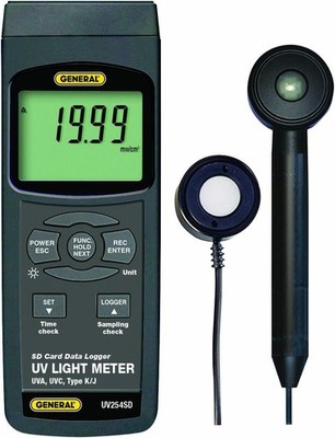 New General Tools UV254SD UVC and UVA Data Logging Meter w/SD Card