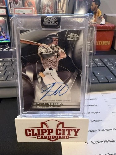 2025 Topps Chrome Black Jackson Merrill Auto Padres SEALED