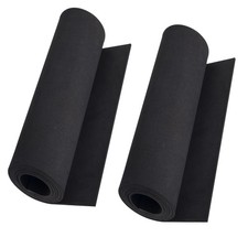 2-Pack Black Eva Foam Sheets roll, Premium eva Craft Foam 3mm Thick, 13.9" x 59"